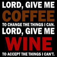 Lord Give Me Coffee Wine Flat Bill Trucker Hat