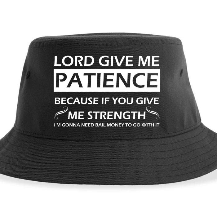 Lord Give Me Patience Sustainable Bucket Hat