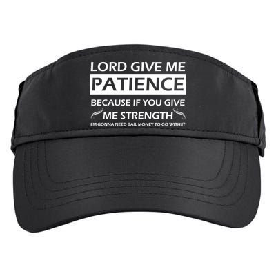 Lord Give Me Patience Adult Drive Performance Visor