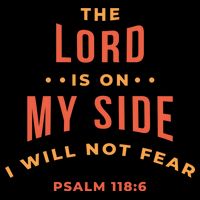 Lord Is On My Side Psalm 118:6 Bag