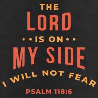 Lord Is On My Side Psalm 118:6 Golf Towel