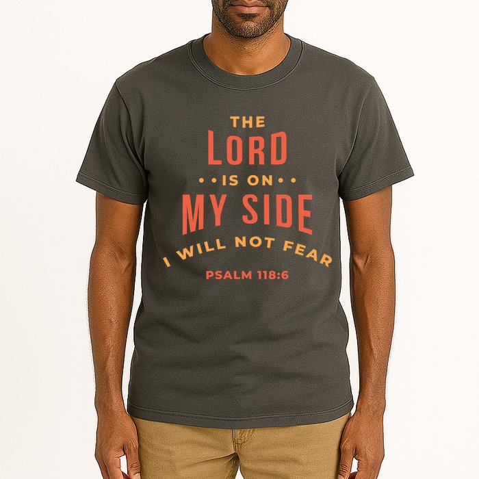 Lord Is On My Side Psalm 118:6 Tall T-Shirt