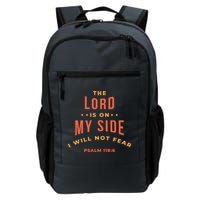 Lord Is On My Side Psalm 118:6 Backpack