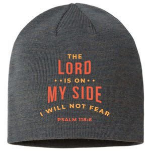 Lord Is On My Side Psalm 118:6 Sustainable Beanie