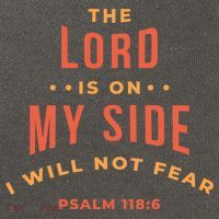 Lord Is On My Side Psalm 118:6 Cotton Canvas Backpack