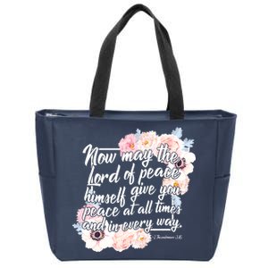 Lord of Peace Zip Tote Bag