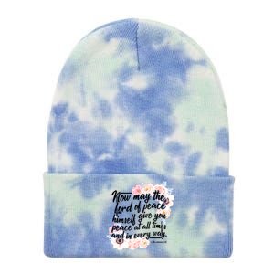 Lord of Peace Tie Dye 12in Knit Beanie