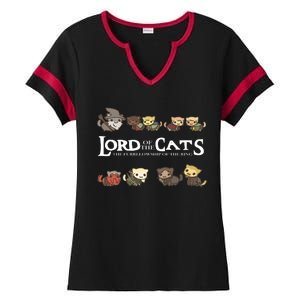 Lord Of The Cats The Furrllowship Of The Ring Ladies Halftime Notch Neck Tee