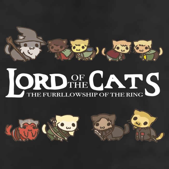 Lord Of The Cats The Furrllowship Of The Ring 11oz C Handle Ceramic Mug