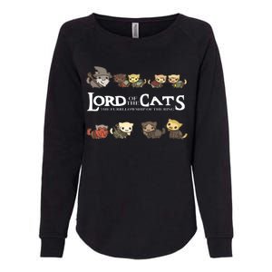 Lord Of The Cats The Furrllowship Of The Ring Womens California Wash Sweatshirt