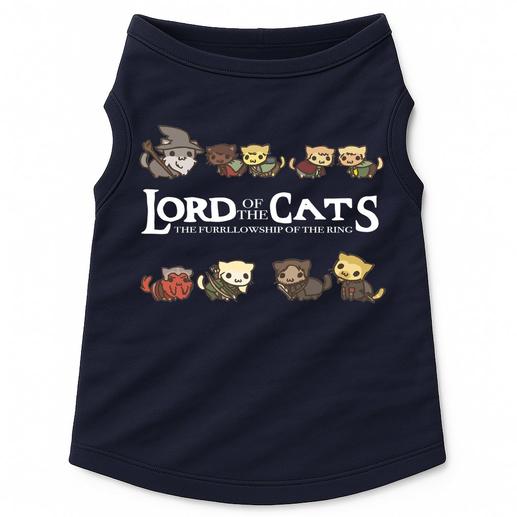 Lord Of The Cats The Furrllowship Of The Ring Doggie Tank