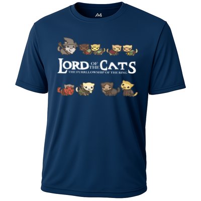 Lord Of The Cats The Furrllowship Of The Ring Cooling Performance Crew T-Shirt