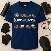 Lord Of The Cats The Furrllowship Of The Ring Cooling Performance Crew T-Shirt