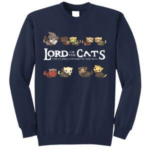 Lord Of The Cats The Furrllowship Of The Ring Tall Sweatshirt