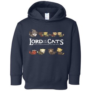 Lord Of The Cats The Furrllowship Of The Ring Toddler Hoodie