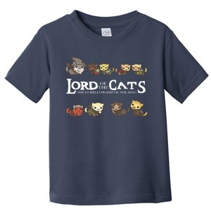 Lord Of The Cats The Furrllowship Of The Ring Toddler T-Shirt