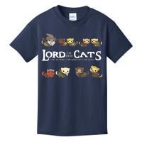 Lord Of The Cats The Furrllowship Of The Ring Kids T-Shirt