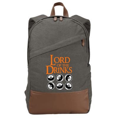 Lord Of The Drinks Cotton Canvas Backpack