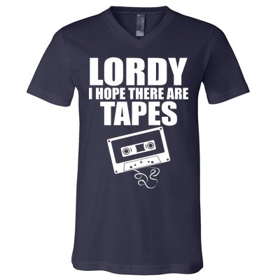 Lordy I Hope There Are Tapes Comey Catchphrase V-Neck T-Shirt