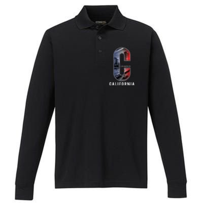 Los Angeles Performance Long Sleeve Polo