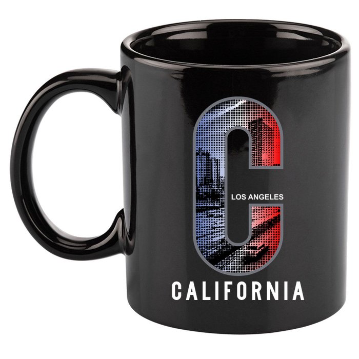 Los Angeles 11oz C Handle Ceramic Mug