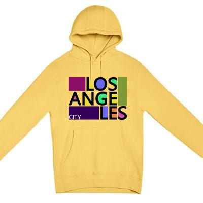 Los Angeles 1980's Logo Premium Pullover Hoodie