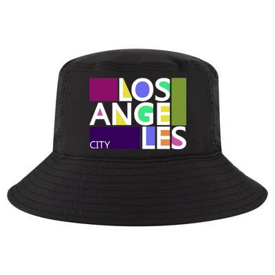 Los Angeles 1980's Logo Cool Comfort Performance Bucket Hat