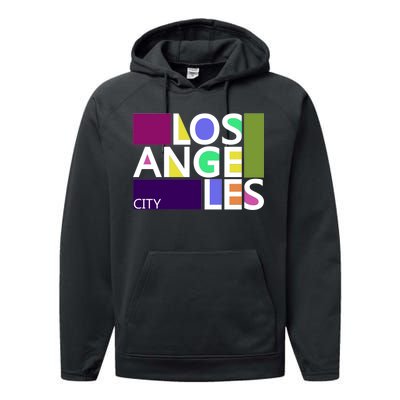 Los Angeles 1980's Logo Performance Fleece Hoodie