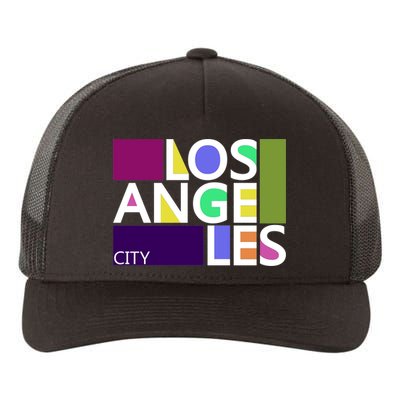 Los Angeles 1980's Logo Yupoong Adult 5-Panel Trucker Hat