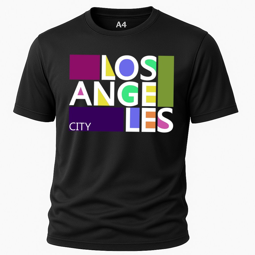 Los Angeles 1980's Logo Cooling Performance Crew T-Shirt