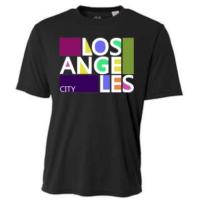 Los Angeles 1980's Logo Cooling Performance Crew T-Shirt