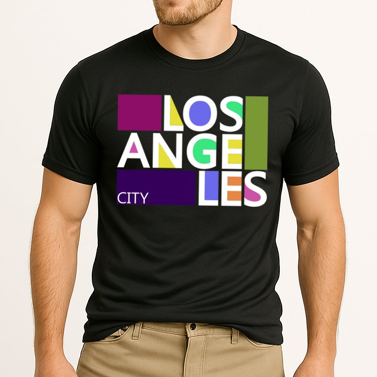 Los Angeles 1980's Logo Cooling Performance Crew T-Shirt