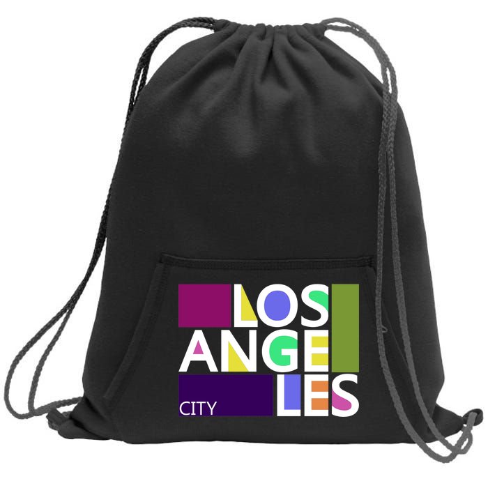 Los Angeles 1980's Logo Sweatshirt Cinch Pack Bag