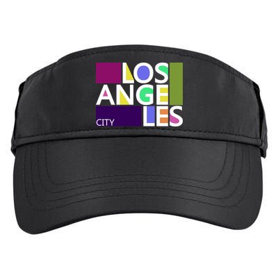 Los Angeles 1980's Logo Adult Drive Performance Visor
