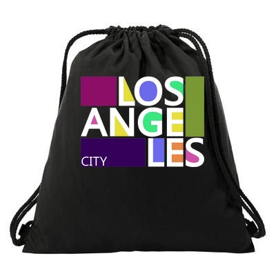 Los Angeles 1980's Logo Drawstring Bag