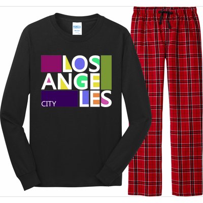 Los Angeles 1980's Logo Long Sleeve Pajama Set