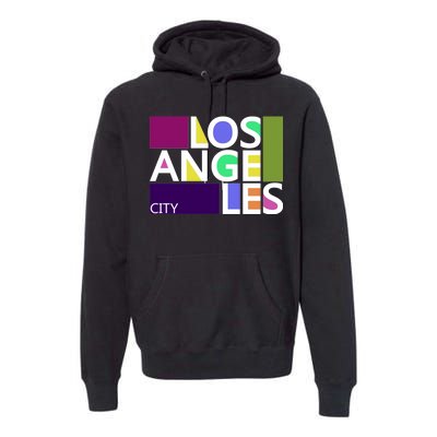 Los Angeles 1980's Logo Premium Hoodie