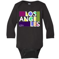 Los Angeles 1980's Logo Baby Long Sleeve Bodysuit