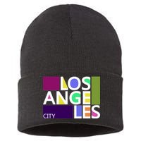 Los Angeles 1980's Logo Sustainable Knit Beanie