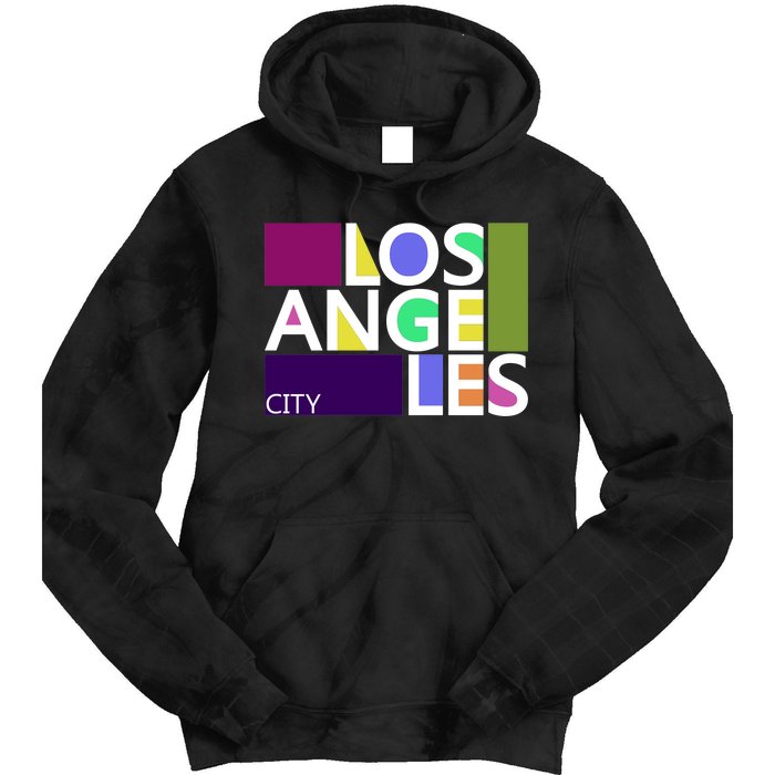 Los Angeles 1980's Logo Tie Dye Hoodie