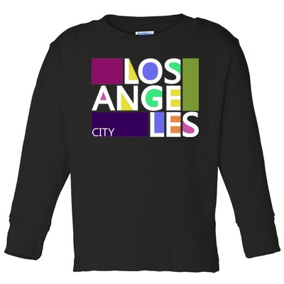 Los Angeles 1980's Logo Toddler Long Sleeve Shirt