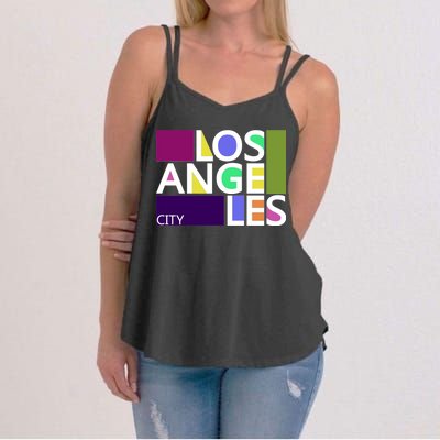 Los Angeles 1980's Logo Women's Strappy Tank