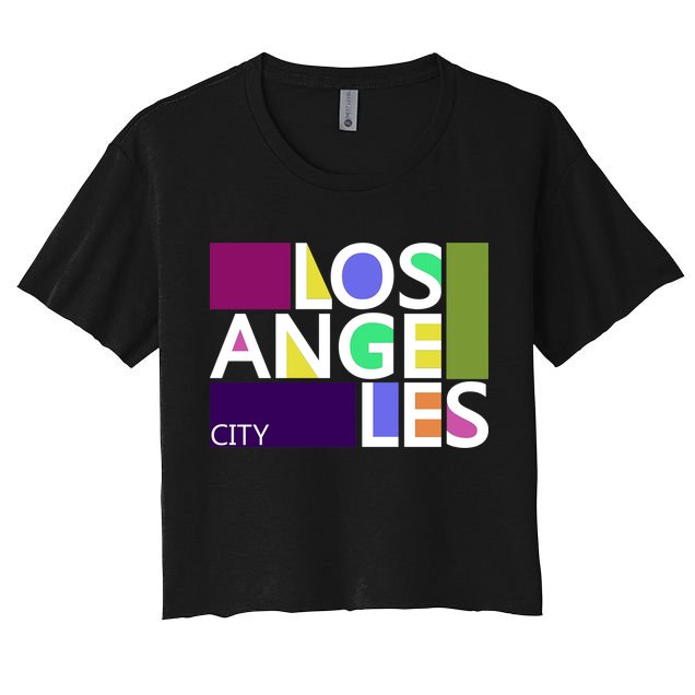 Los Angeles 1980's Logo Crop Top