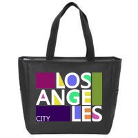 Los Angeles 1980's Logo Zip Tote Bag