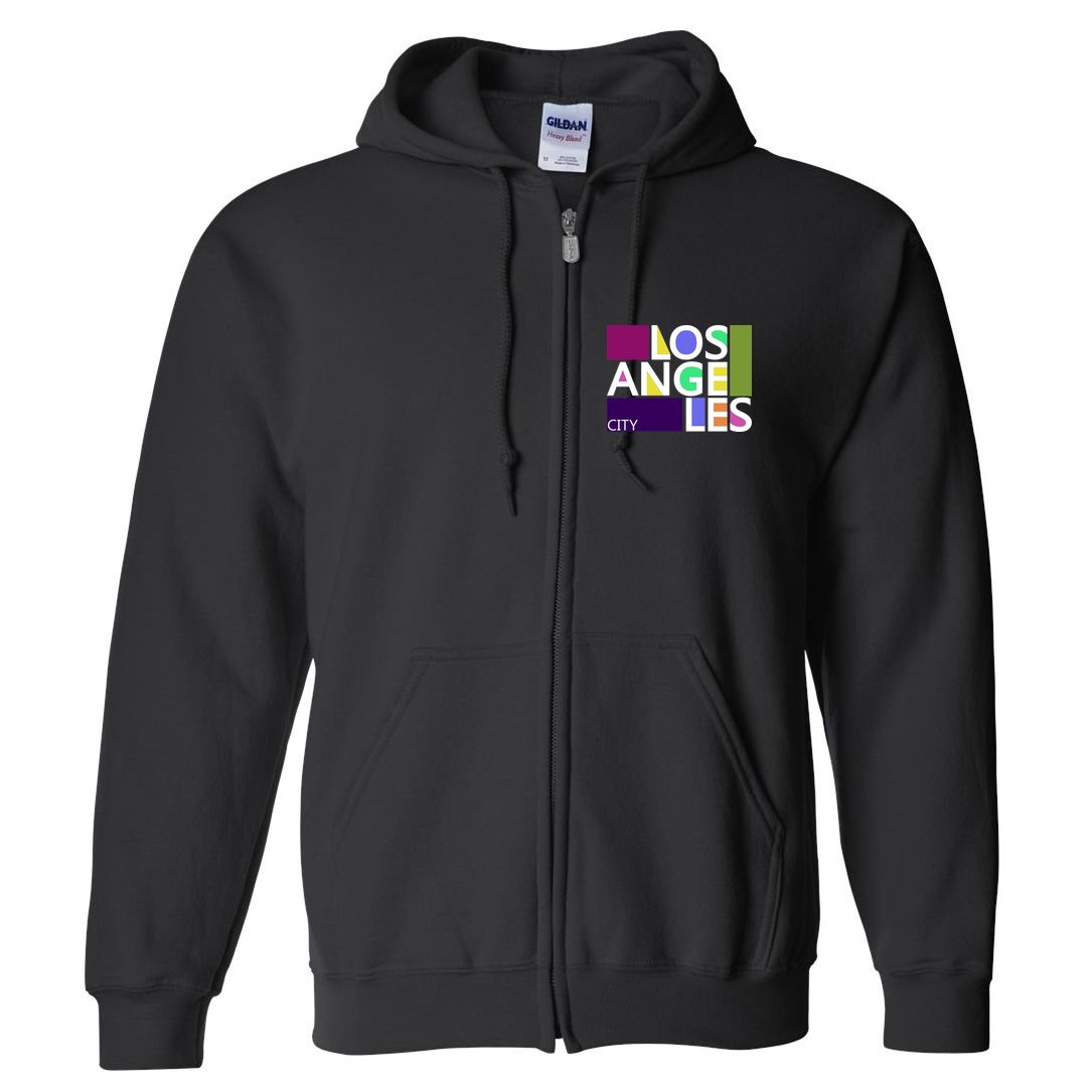 Los Angeles 1980's Logo Full Zip Hoodie