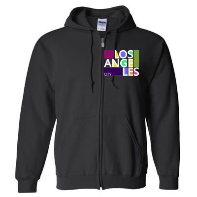 Los Angeles 1980's Logo Full Zip Hoodie