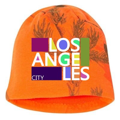 Los Angeles 1980's Logo Kati - Camo Knit Beanie