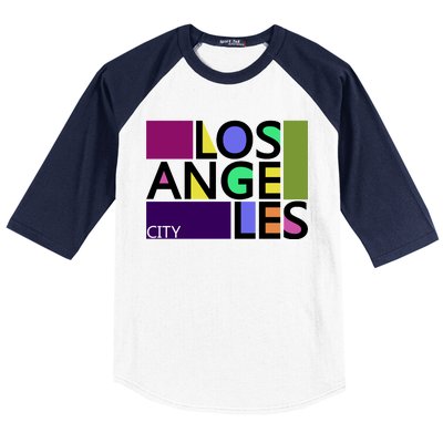 Los Angeles 1980's Logo Baseball Sleeve Shirt