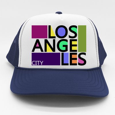 Los Angeles 1980's Logo Trucker Hat