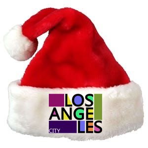 Los Angeles 1980's Logo Premium Christmas Santa Hat